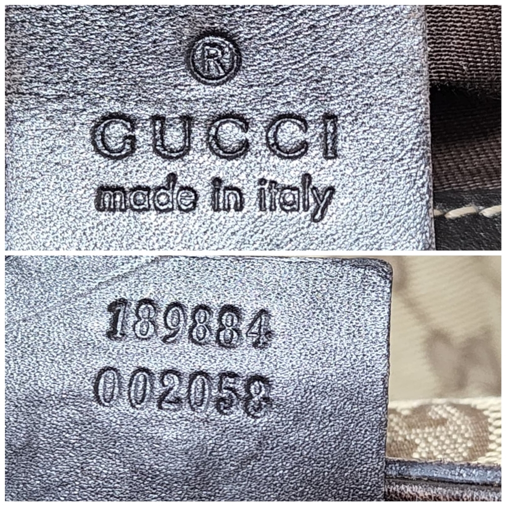 GUCCI GG Canvas And Leather Queen Large Hobo Bag Beige/Brown - Picture 4 of 13